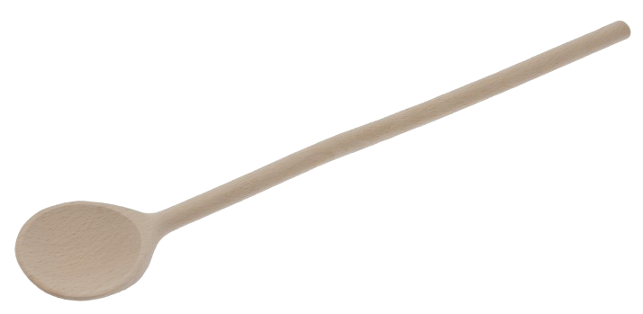 Grydeske med lille hoved | Ubehandlet bøgetræ 25 cm.