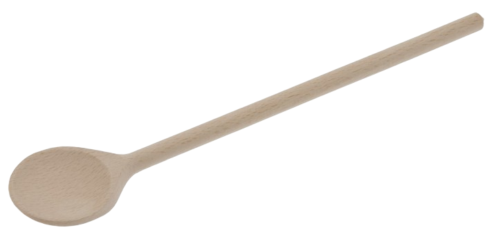 Grydeske med lille hoved | Ubehandlet bøgetræ 30 cm.