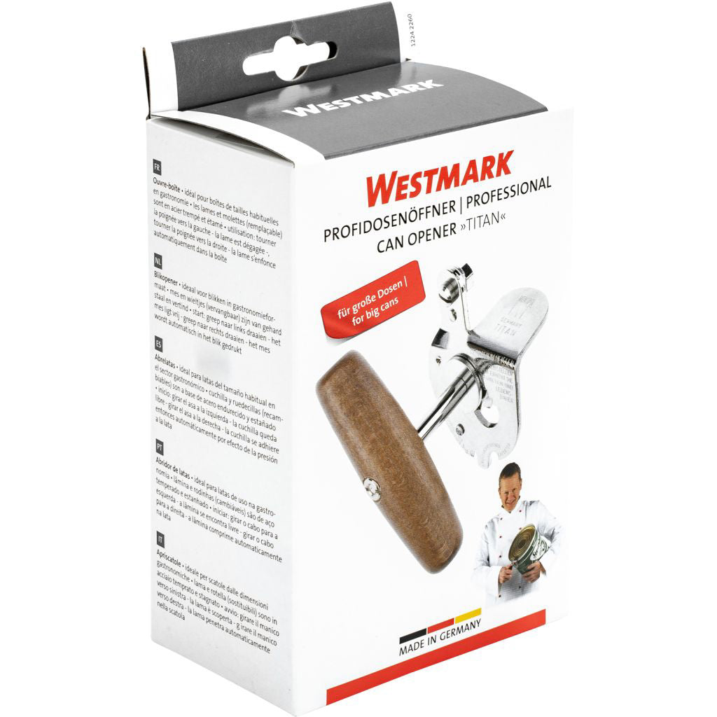 Westmark | Titan dåseåbner med drejefunktion