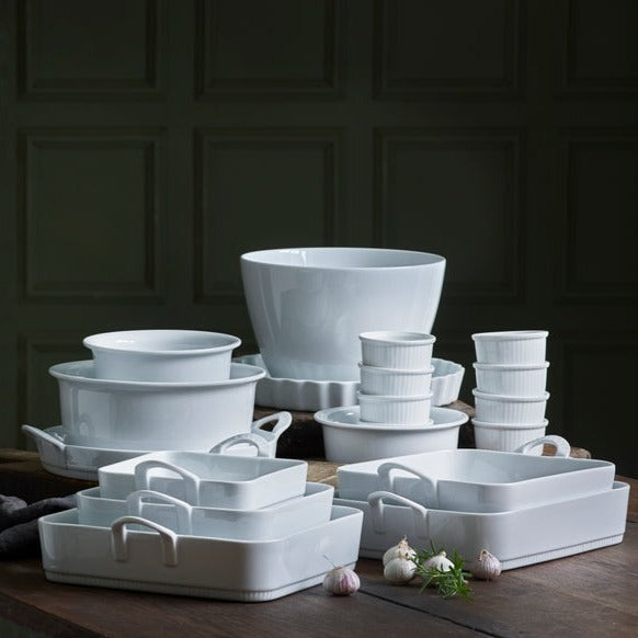 Toulouse | Fad, hvid, 22x22x H: 6 cm, 2 L