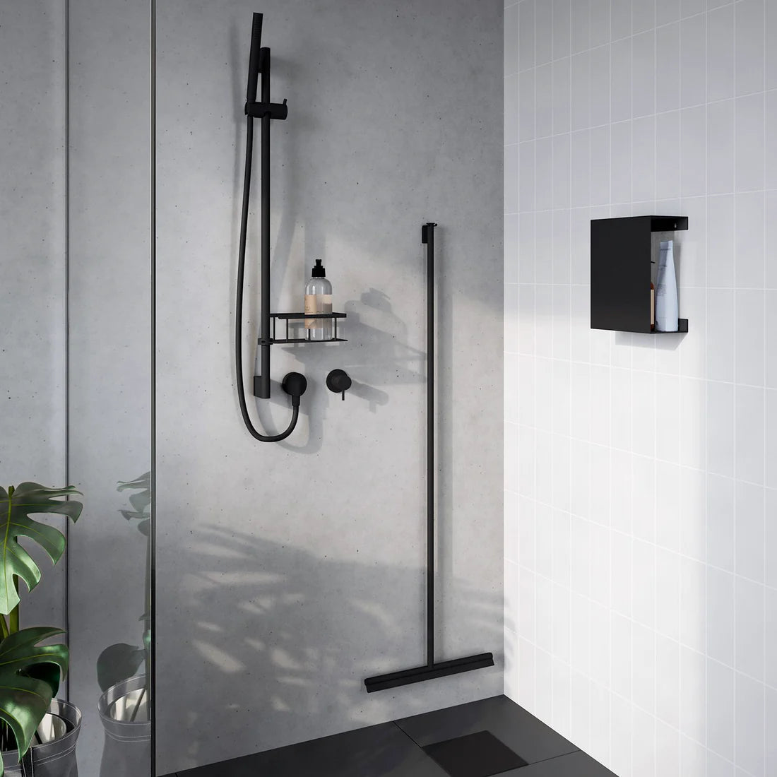 SIDELINE | Bruseskraber m. selvklæbende holder L. 1330mm