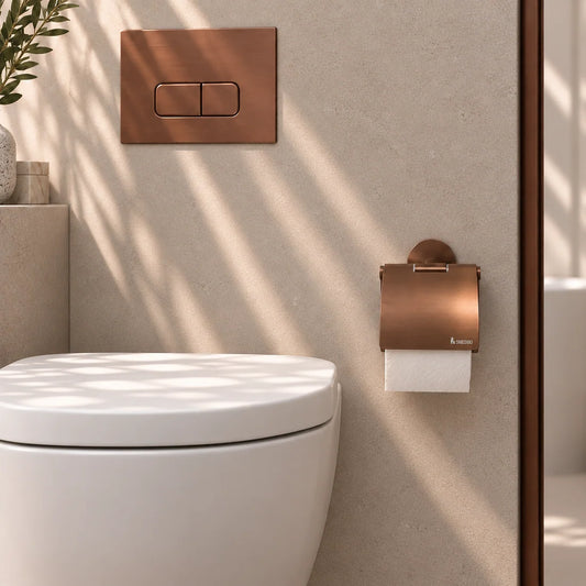DOT | Selvklæbende toiletpapirholder med låg