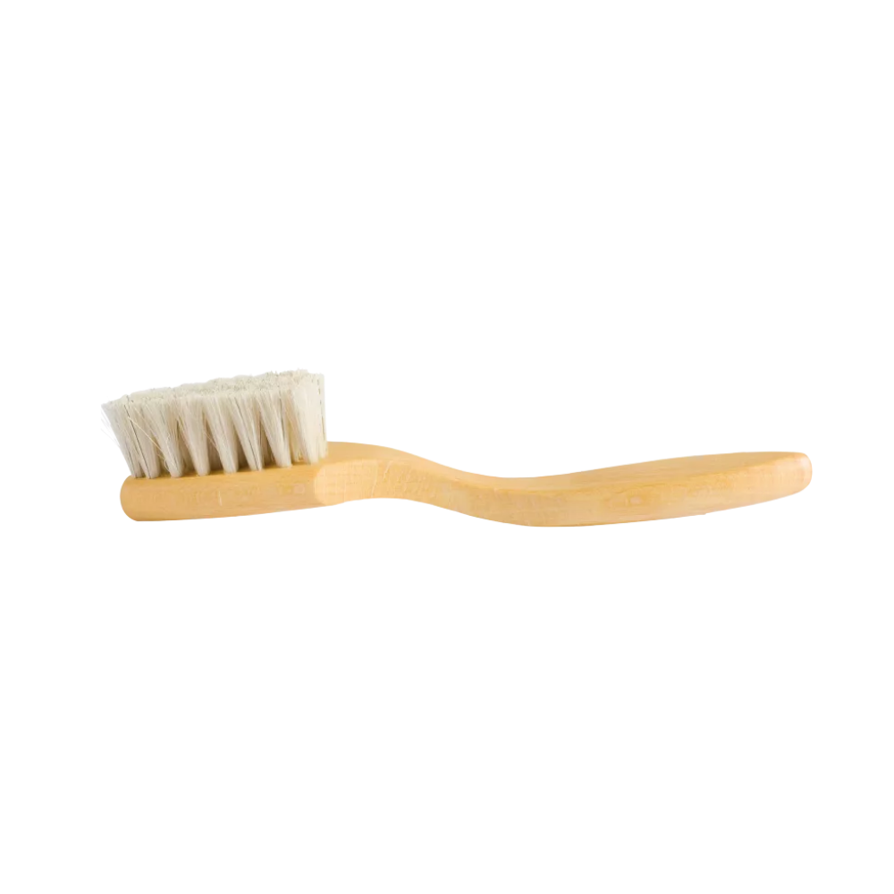 Premium skobørste kurvet m. lyse hår, 18,5cm