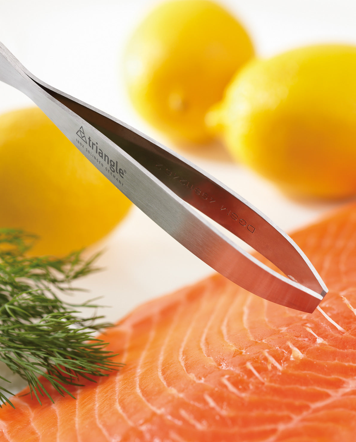 Fiskebenspincet | Stål, skrå