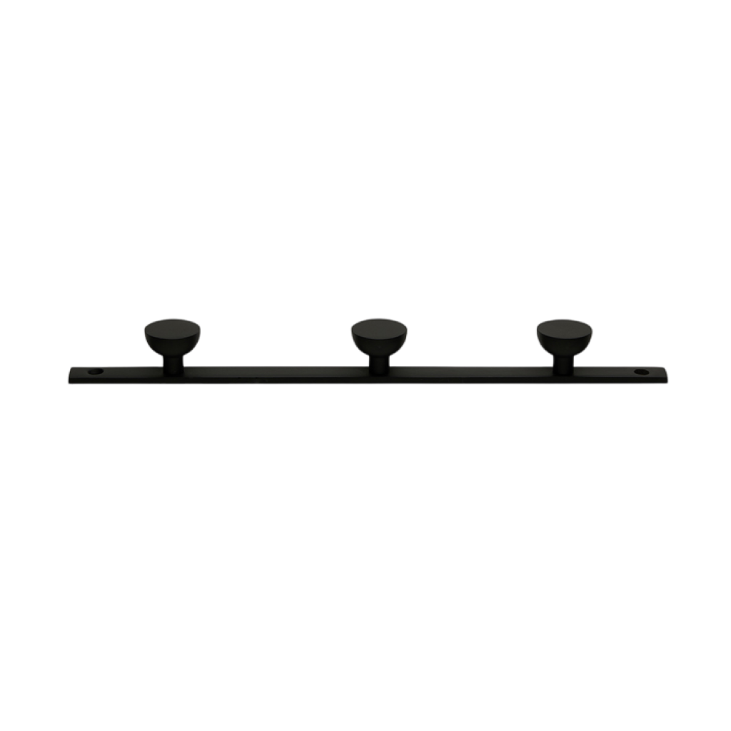Geometrisk | Knagerække, sort, L: 27 cm