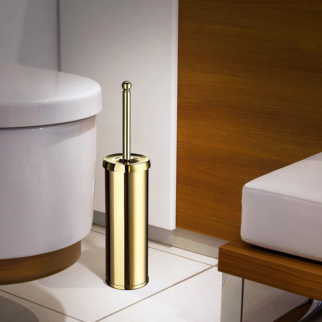 VILLA | WC børste, poleret.
