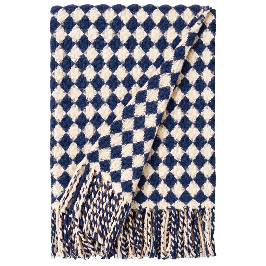 Azulejo | Plaid, navy og beige