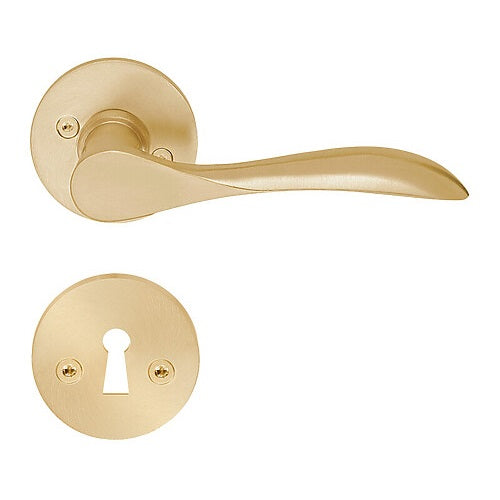 Indendørsgreb, Børstet messingfinish Model 857