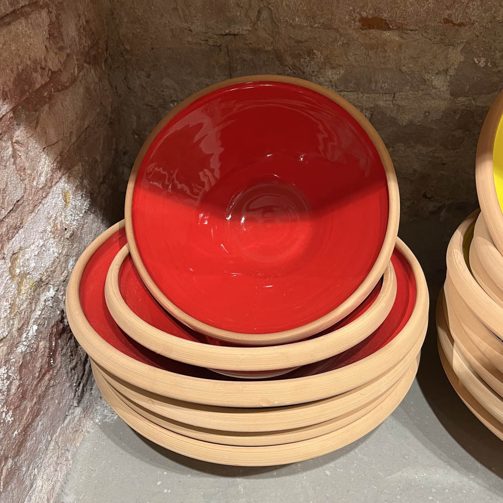 Birkerød Pottemageri | Æltefad, rød