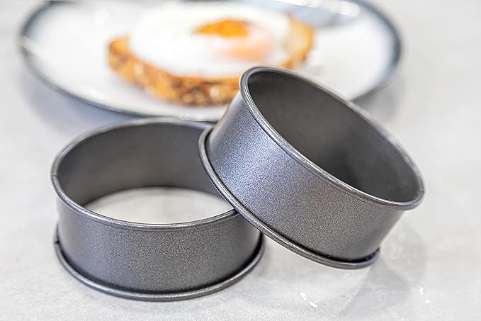Poachette-ringe | Sæt med 2 stk., non-stick