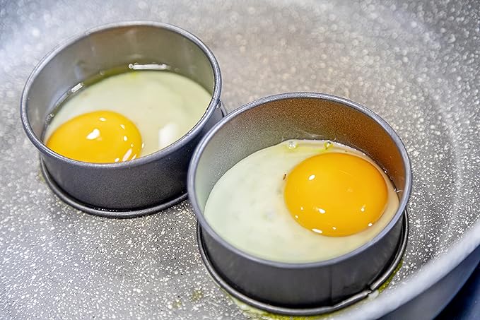 Poachette-ringe | Sæt med 2 stk., non-stick