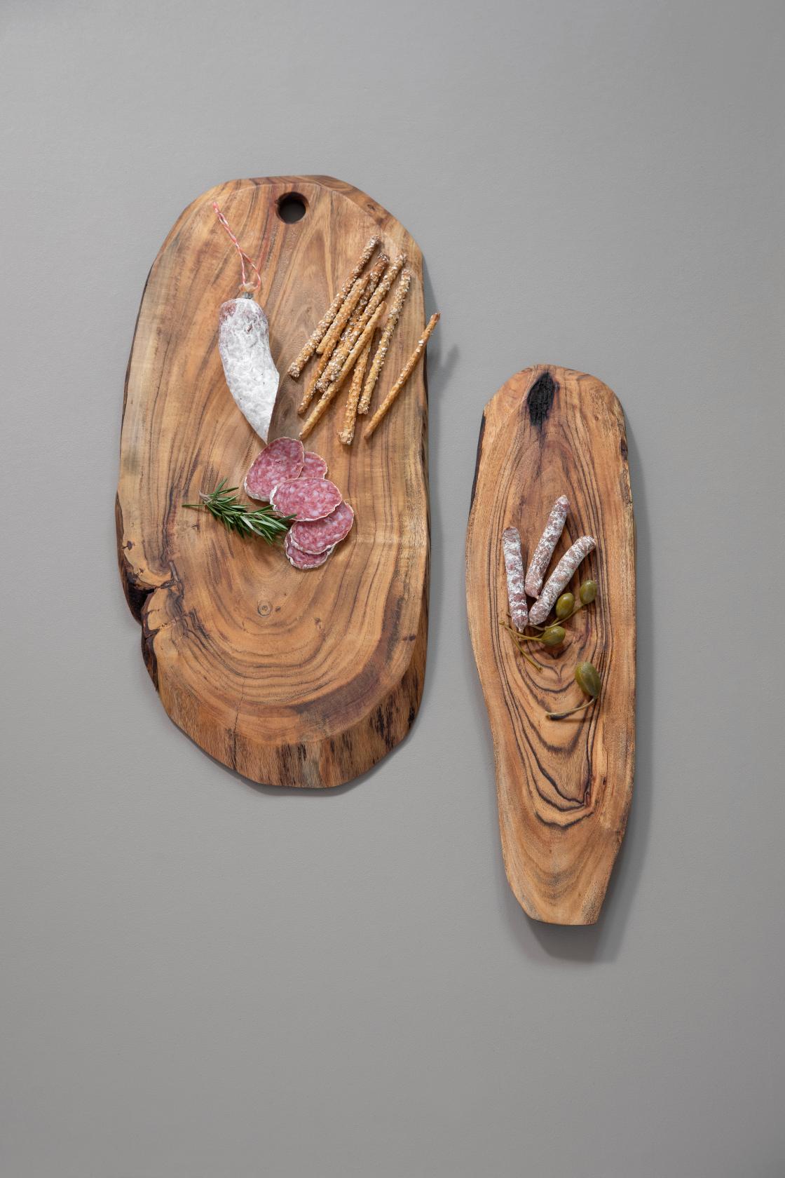 Skærebræt/serverings bræt RAW | Oval | Akacietræ | 30 x 55 cm
