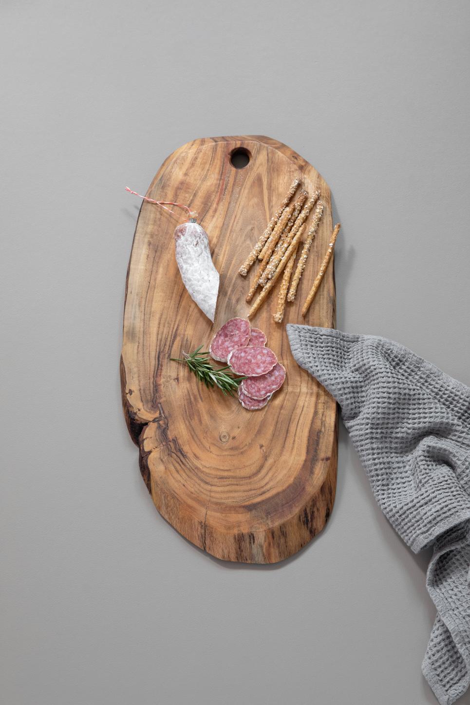 Skærebræt/serverings bræt RAW | Oval | Akacietræ | 30 x 55 cm