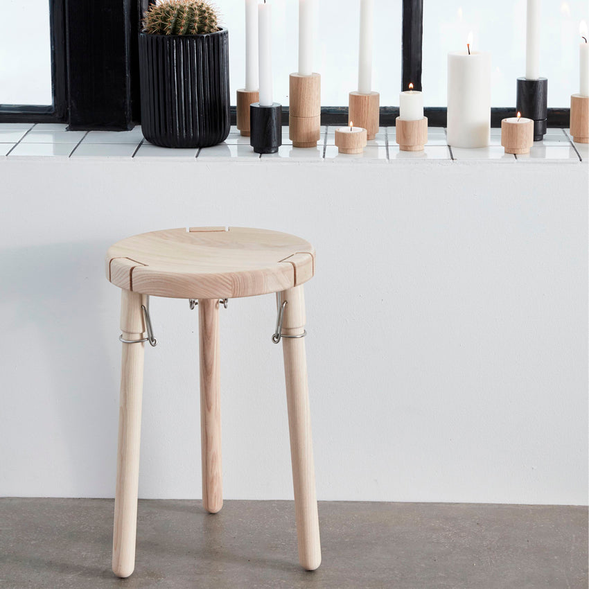 Stool U1 | Taburet, massiv ask
