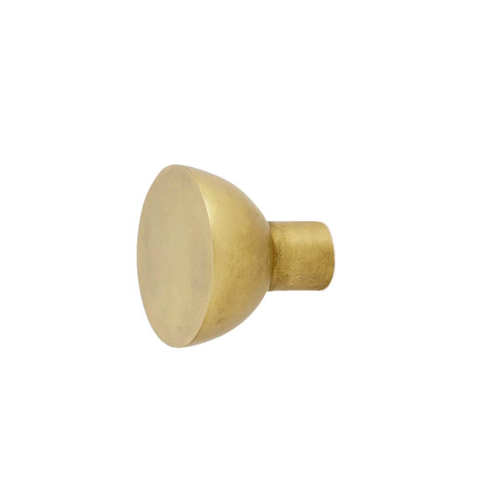 Geometrisk | Knage/greb Ø 2.5 cm | rå messing