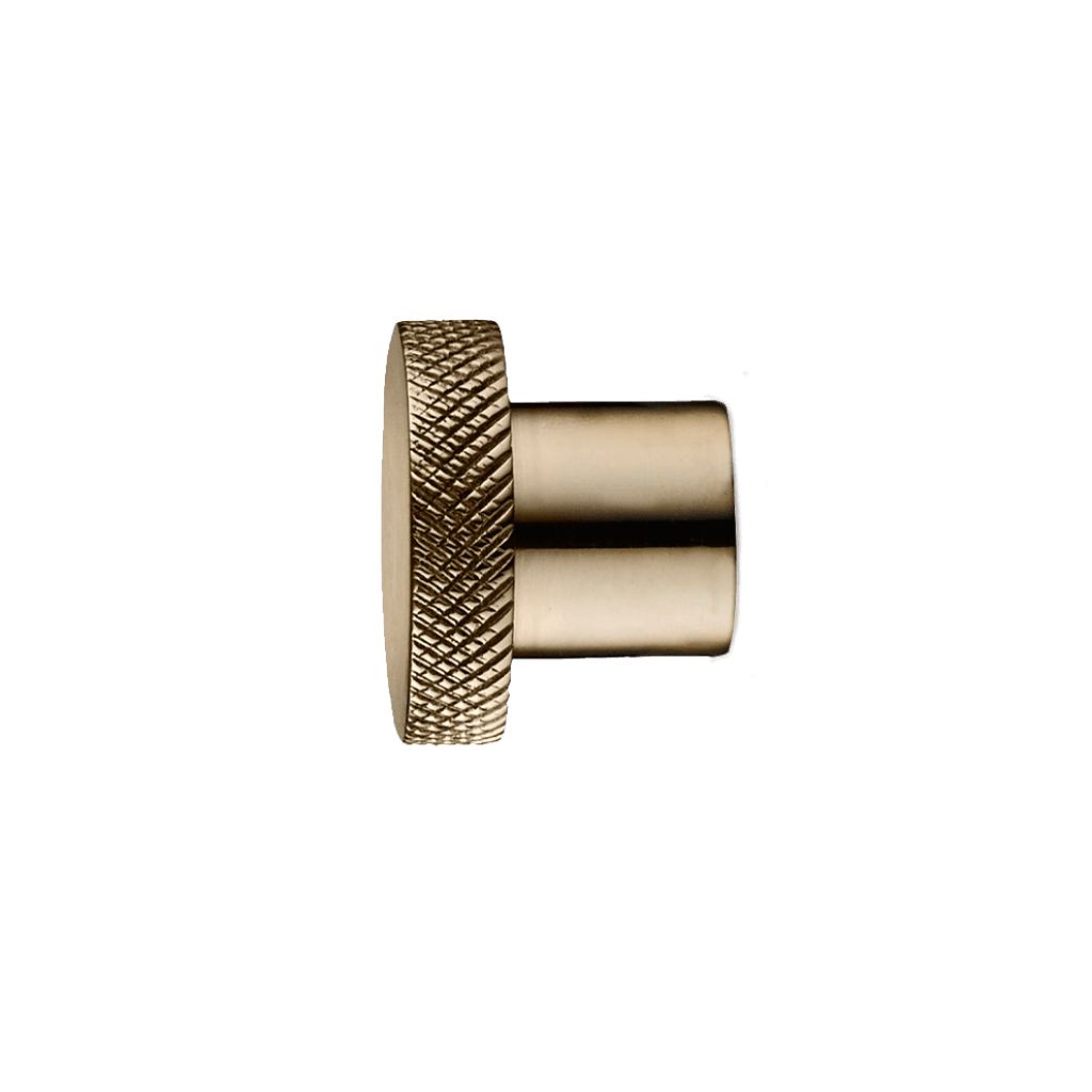 Knop | Greb/knage, blank messing, mønster,