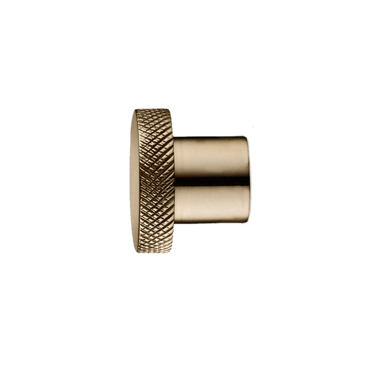 Knop | Greb/knage, blank messing, mønster,