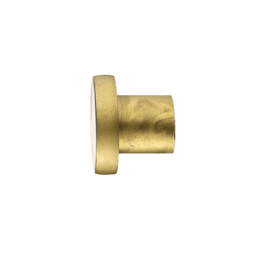 Knop | Greb/knage, rå messing, Ø 2.5 cm