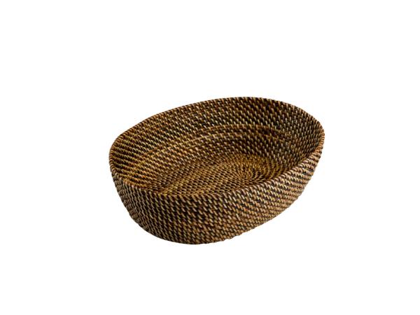 Pillivuyt - Flettet brødkurv, oval, lille, 20 cm.