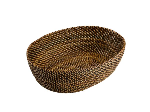 Pillivuyt - Flettet brødkurv, oval, stor, 29,5 cm.