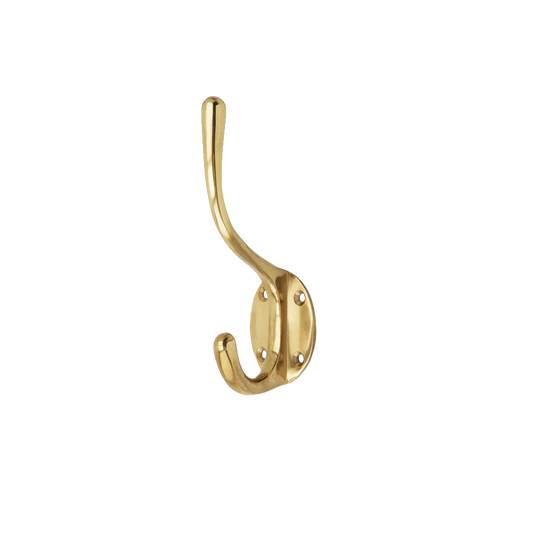 Enkelt hattekrog 13 cm |  messing