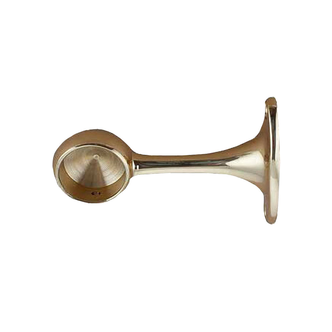 Afsluttende rørholder i messing højre/venstre 2.5 cm