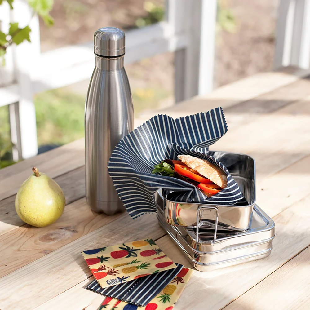 Pure termo drikkedunk og Pure madkasse  i rustfrit stål fra Pulito