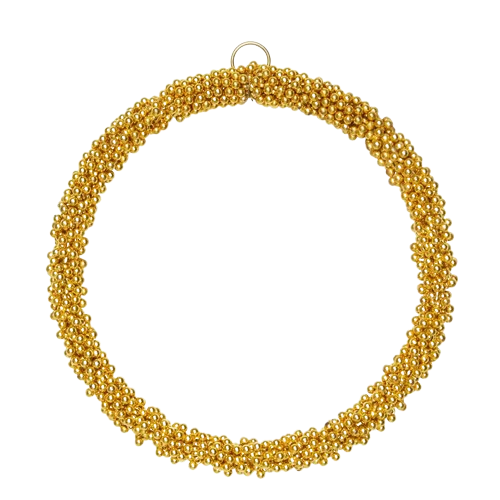 Julekrans | mat messing, stor