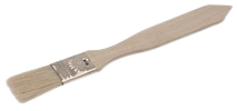 Bagepensel | Ubehandlet bøgetræ flad 19 cm.