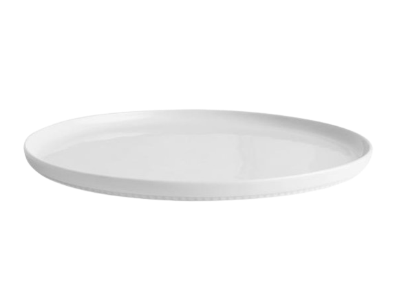 Pillivuyt Toulouse Tallerken, flad, lige kant, Dia 28 cm, Hvid