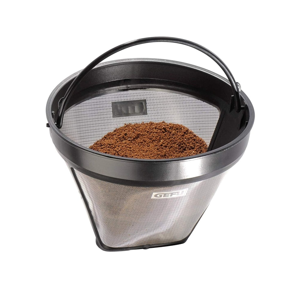Arabica Kaffefilter i stål genanvendeligt filter til slow coffee i brug