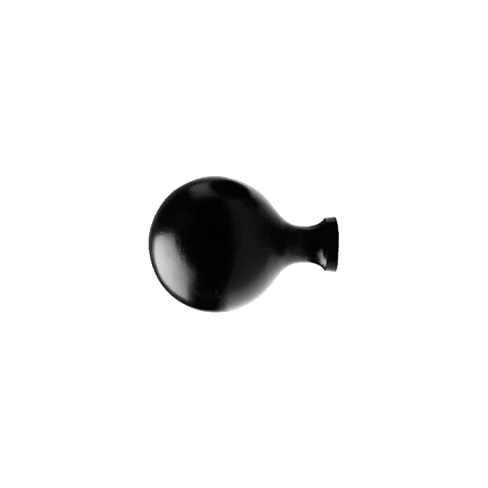 Kugle | Greb/knage Ø 3.5 cm | blank sort