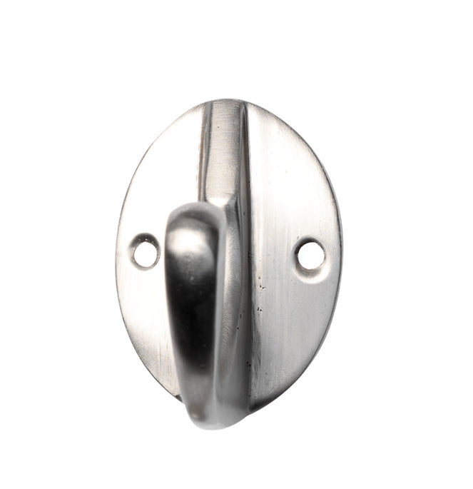 Knage, blank/mat/sort metal, 5 cm