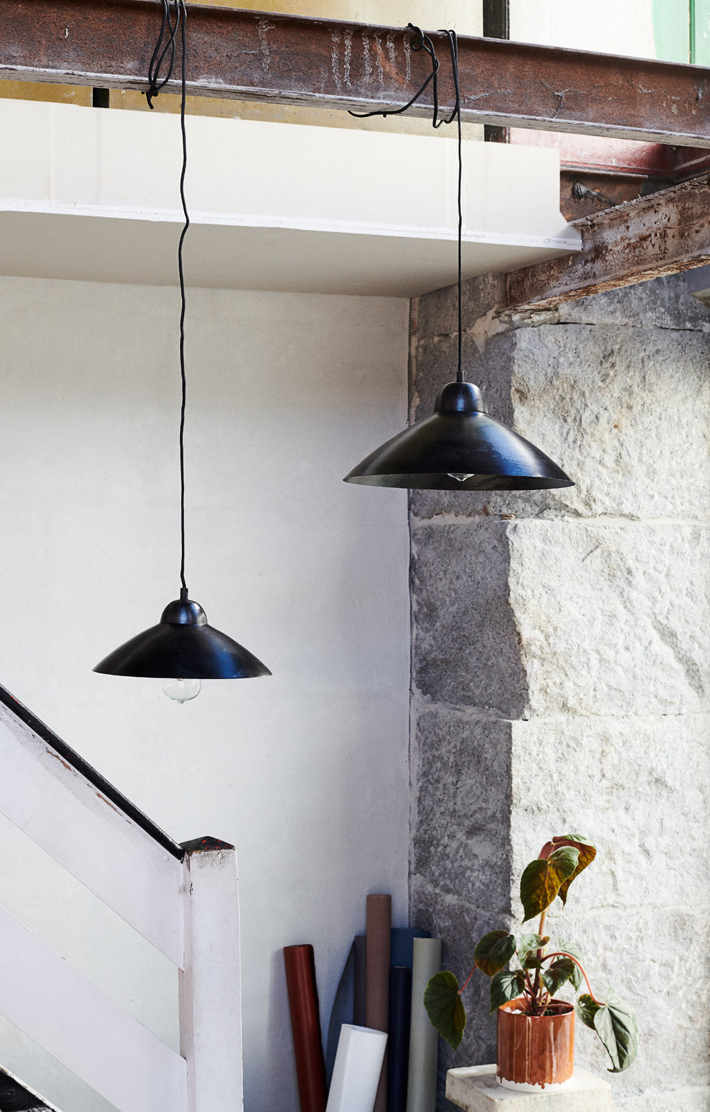 Helsinki skjuler, orange keramik, 14 cm.