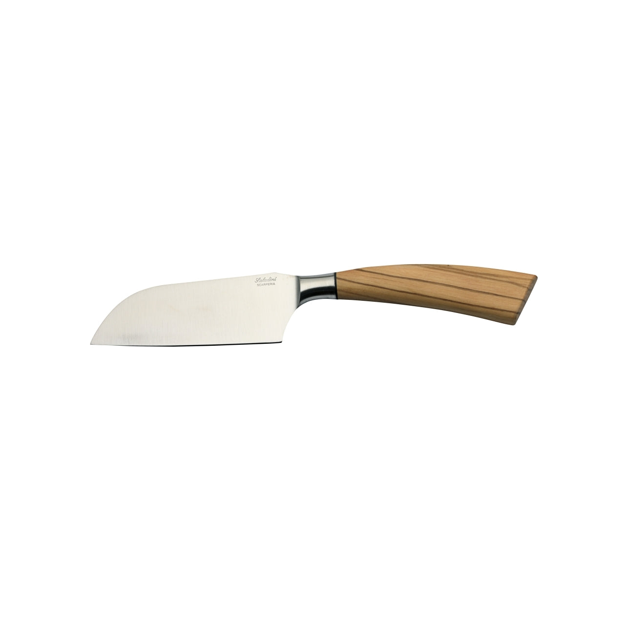 Smuk japansk santoku kniv med skaft i oliventræ fra Saladini.