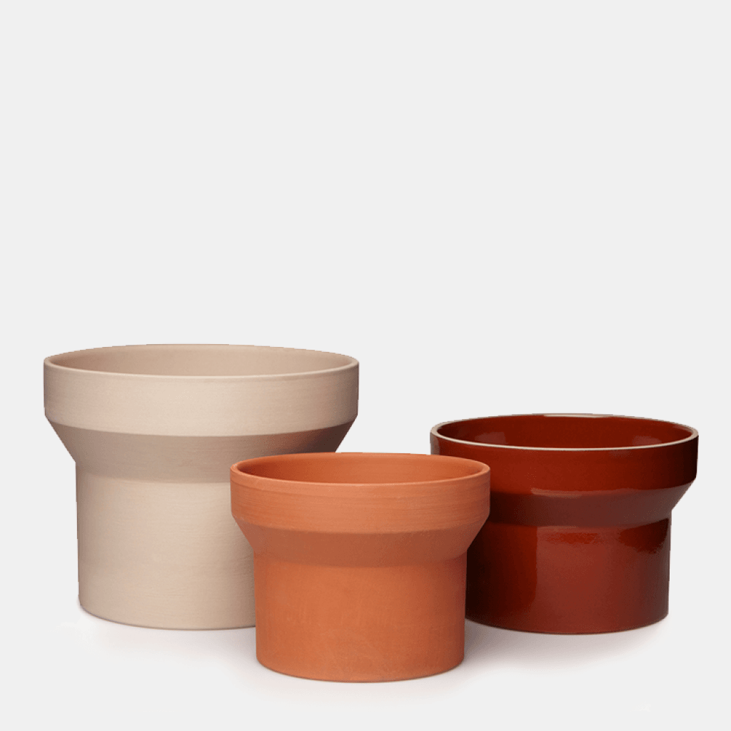 Agnes | Urtepotteskjuler i glaseret terracotta