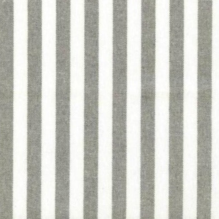 Dug metervarer, hør, stribet, sort/hvid, 140 cm.