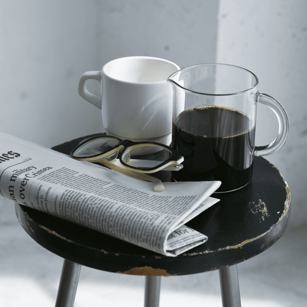 Glas kaffekande, 600 ml.