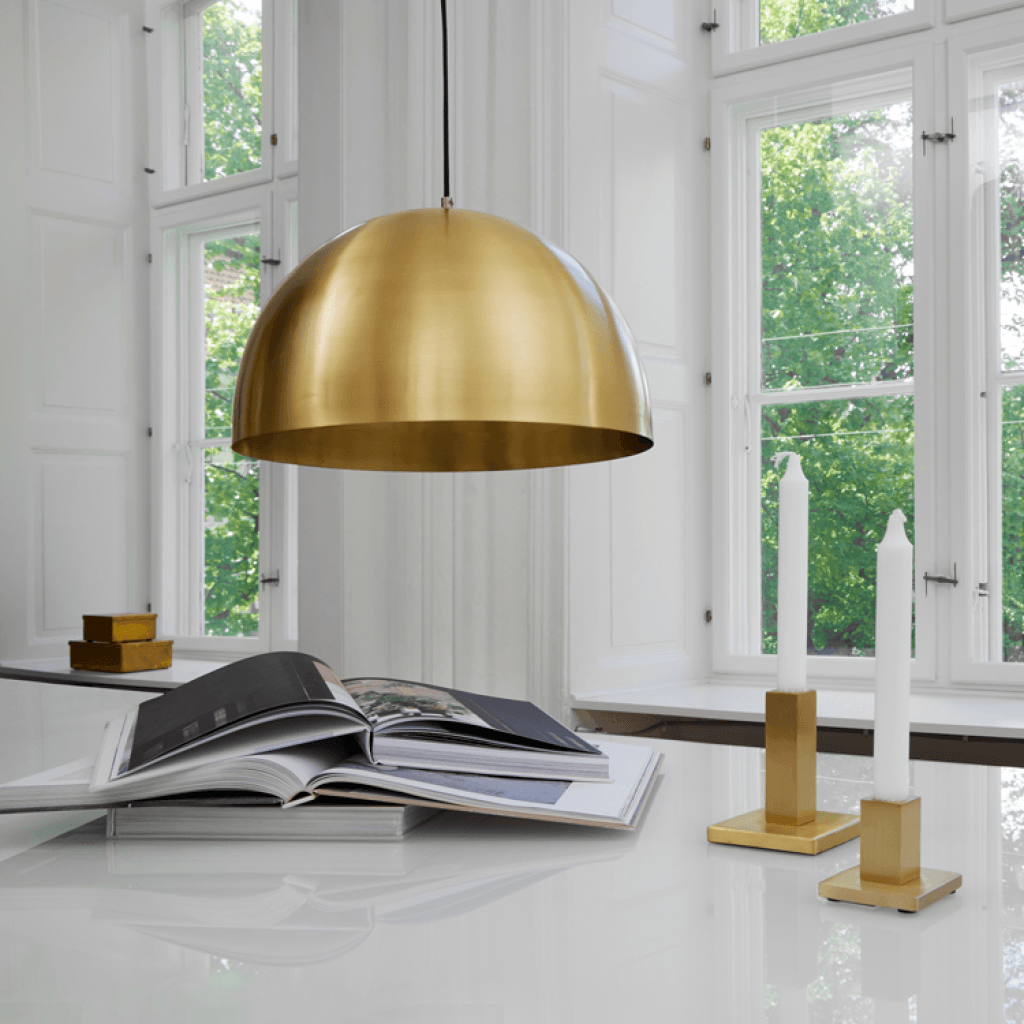 Grand | Pendel, mat messing
