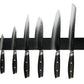 Knivmagnet, sort bambus, 49 cm.