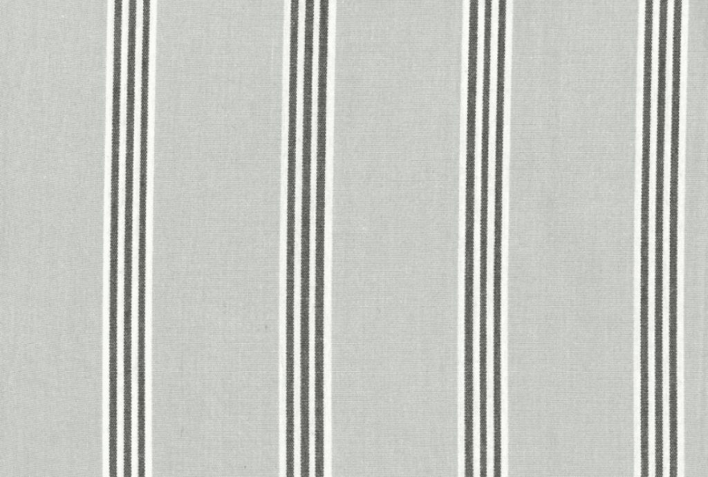 Metervarer, bomuld, stribet lysgrå/hvid/grå, 150 cm.