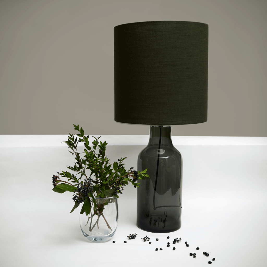 Nuuk | Bordlampe, røgfarvet glas