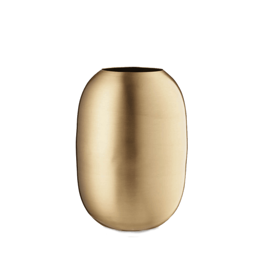 Oval | Vase i messing