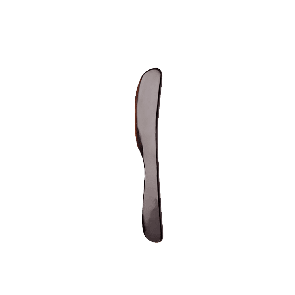 Smørkniv i horn, sort
