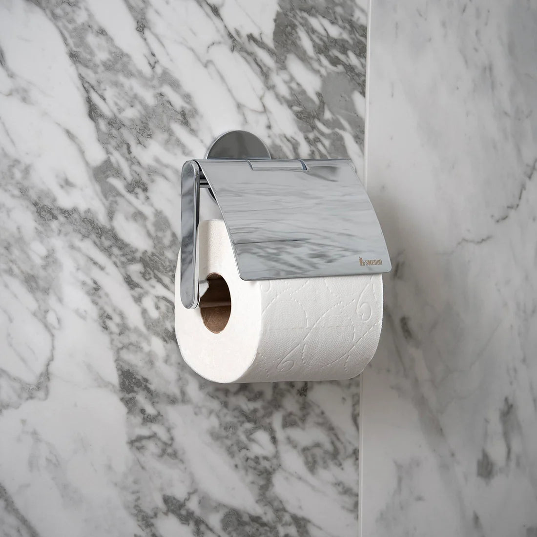 DOT | Selvklæbende toiletpapirholder med låg