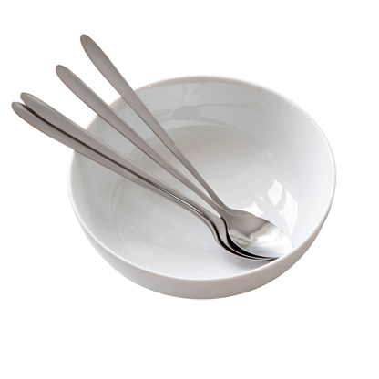 Lang ske, rustfri stål 19,5cm - 4 stk.