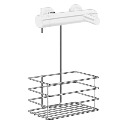Hængende sæbekurv sort el. krom, h. 28cm.