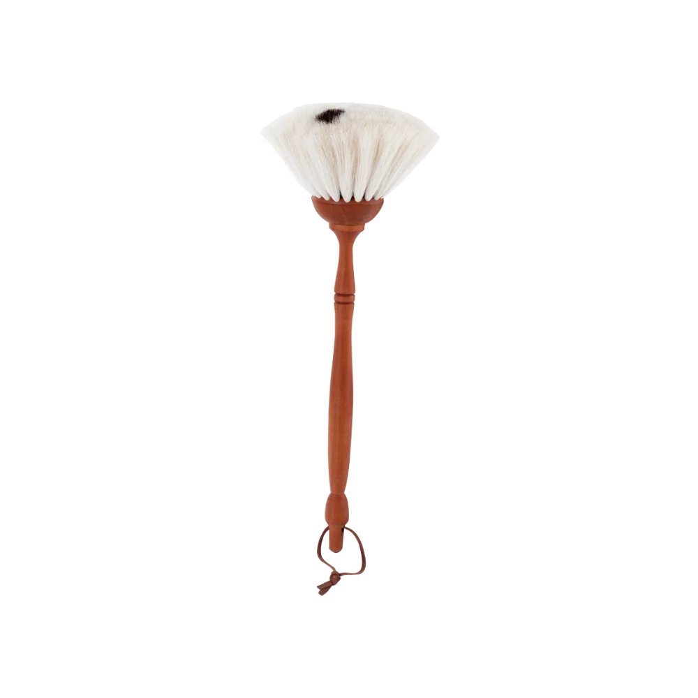 Støvkost, lyse gedehår 34cm