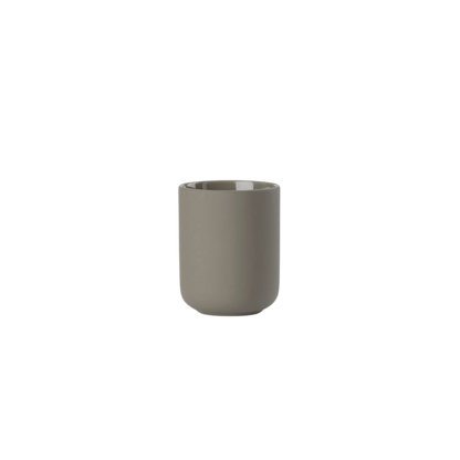 Zone UME Tandbørstekrus, Taupe H. 10,3cm