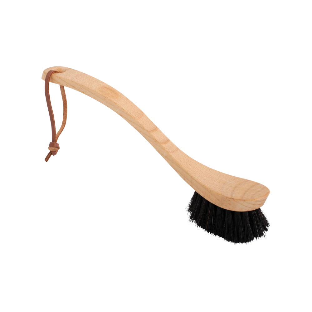 Opvaskebørste, sort hestehår 23,5cm